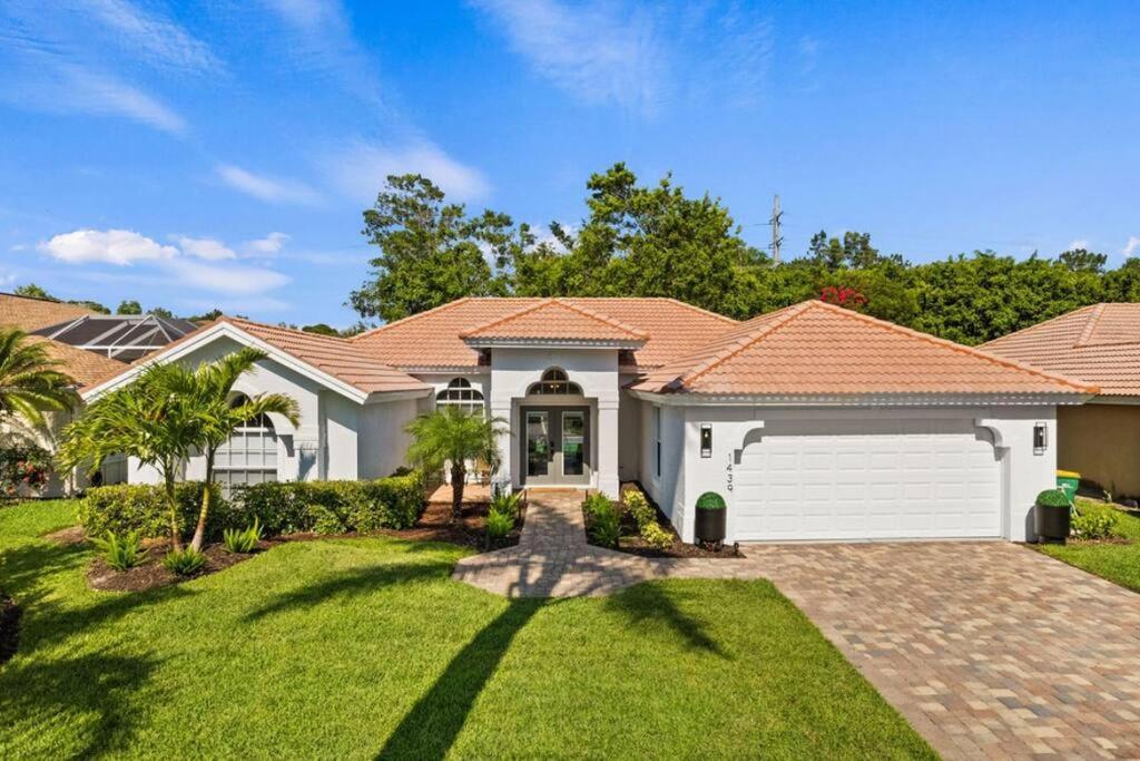 Tranquil Beachy Boho Pool Home, 5Mi Beach, 4 Bedroom 3 Bath Naples Exterior photo