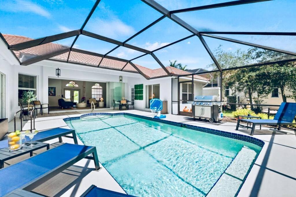 Tranquil Beachy Boho Pool Home, 5Mi Beach, 4 Bedroom 3 Bath Naples Exterior photo